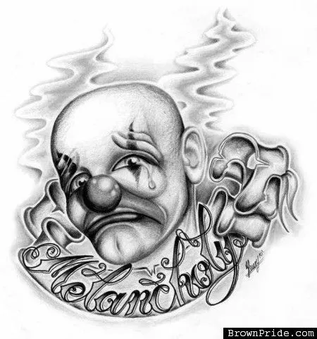 Melancholy Payaso Cholo Art | the homies | Pinterest