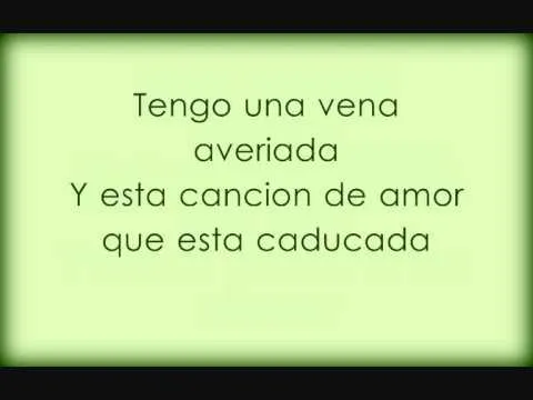 Melendi - Canción de amor caducada ( con letra ) - YouTube