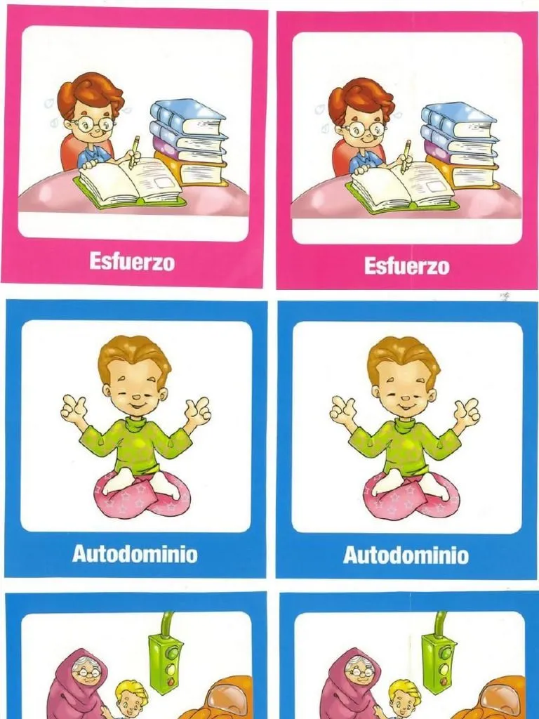 Memorama de Valores PDF | PDF