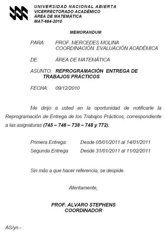 Memorandum ejemplo en inglés - Imagui Memorandum ejemplo en inglés - Imagui