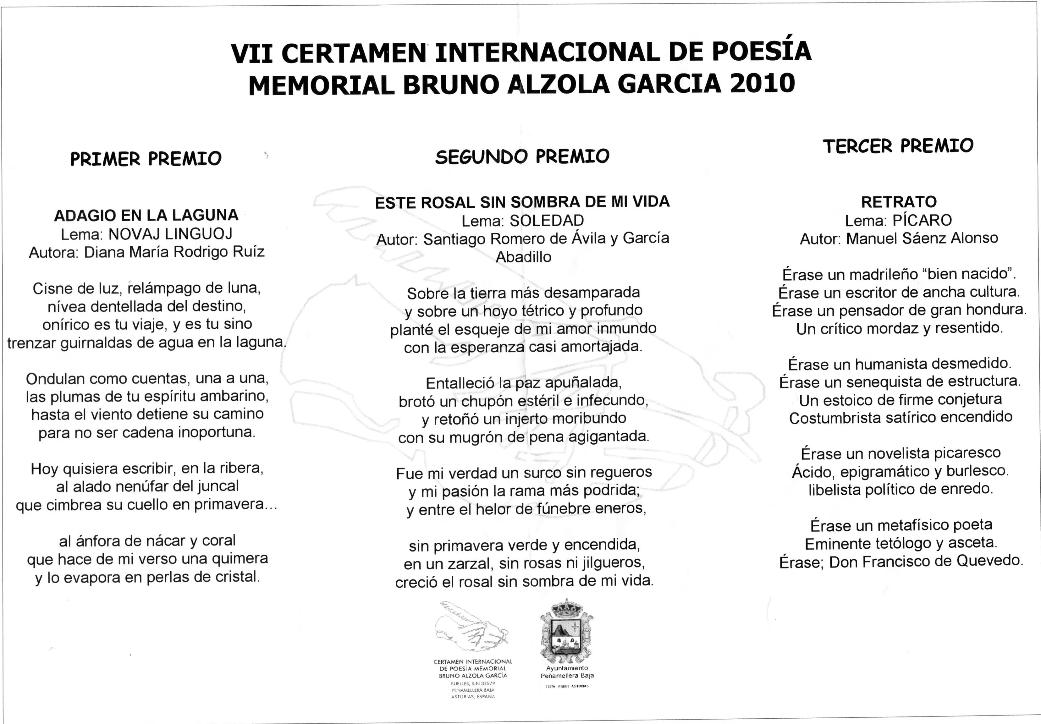MEMORIAL DE POESÍA BRUNO ALZOLA | EL BLOG DE VEIGA DO CANTO MEMORIAL DE POESÍA BRUNO ALZOLA | EL BLOG DE VEIGA DO CANTO