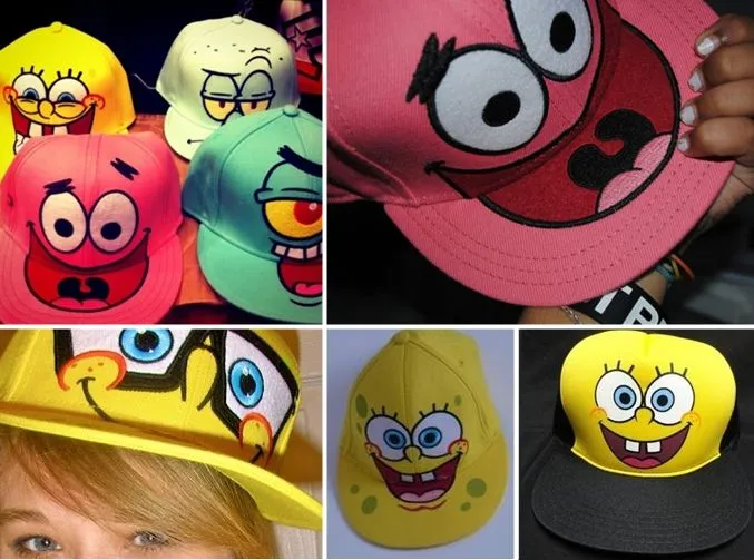 Menina Gloss: Bonés - Aba reta !