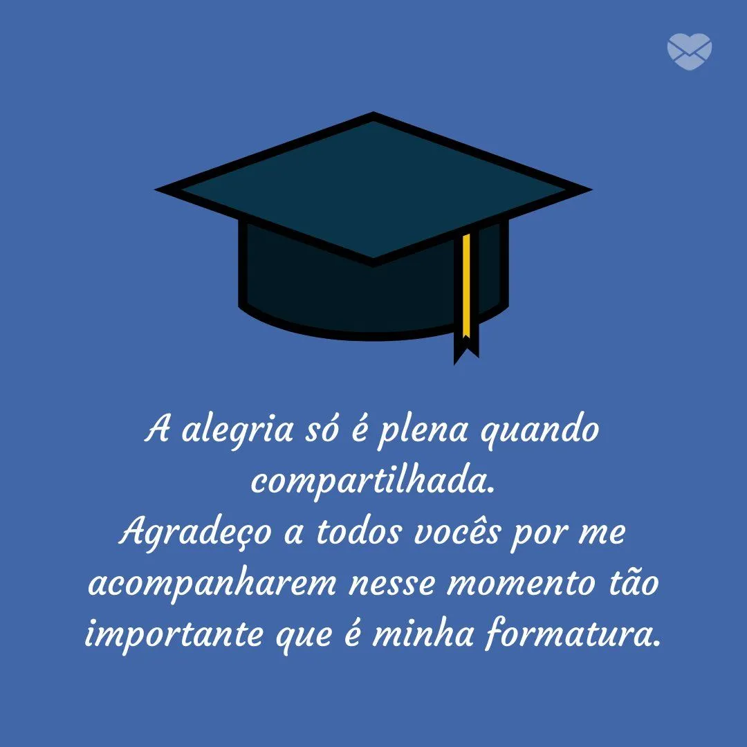 Mensagem de agradecimento de formatura: seja grato Mensagem de agradecimento de formatura: seja grato
