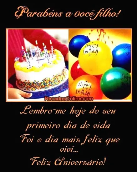 Mensagem Aniversário Para Um Filho | Mensagens Mensagem Aniversário Para Um Filho | Mensagens