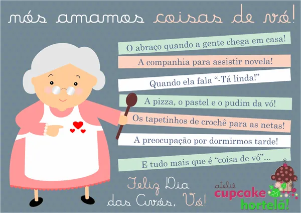 Mensagem para o dia dos avós - Imagui