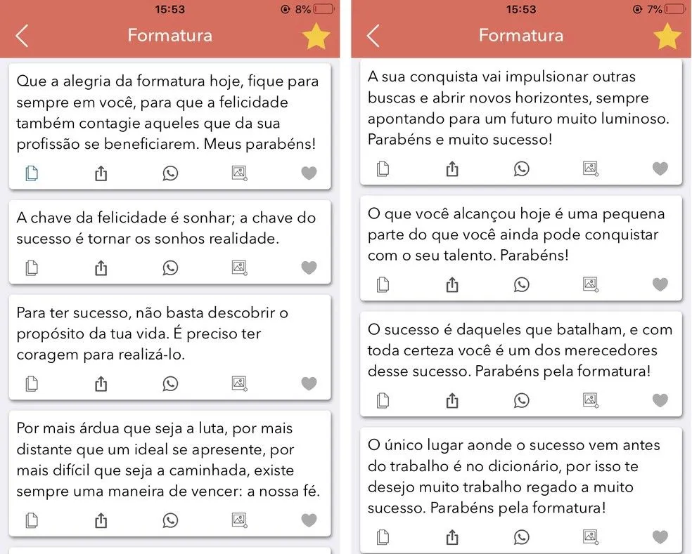 Mensagem para convite de formatura: cinco apps com frases Mensagem para convite de formatura: cinco apps com frases