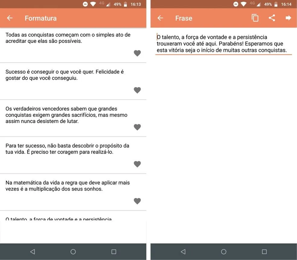 Mensagem para convite de formatura: cinco apps com frases Mensagem para convite de formatura: cinco apps com frases