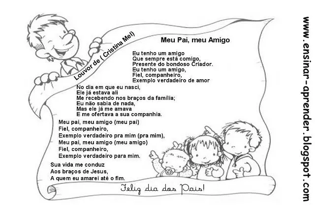 Mensagem evangelica para o dia dos pais para imprimir - Imagui