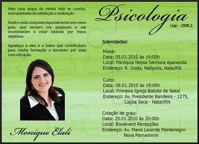 Mensagens de Agradecimento para Convite de Formatura | Mensagens ...