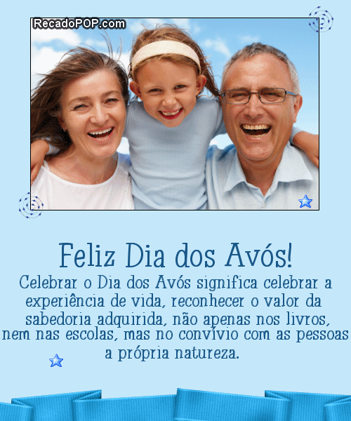 Mensagens de Dia dos Avós para Facebook