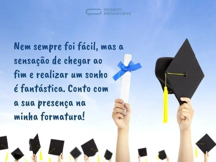 Mensagens para Convite de Formatura - Mundo das Mensagens Mensagens para Convite de Formatura - Mundo das Mensagens