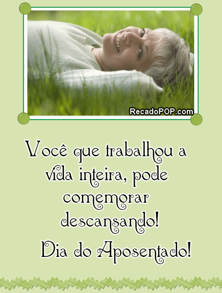 Mensagens de Dia do Aposentado para Facebook Mensagens de Dia do Aposentado para Facebook