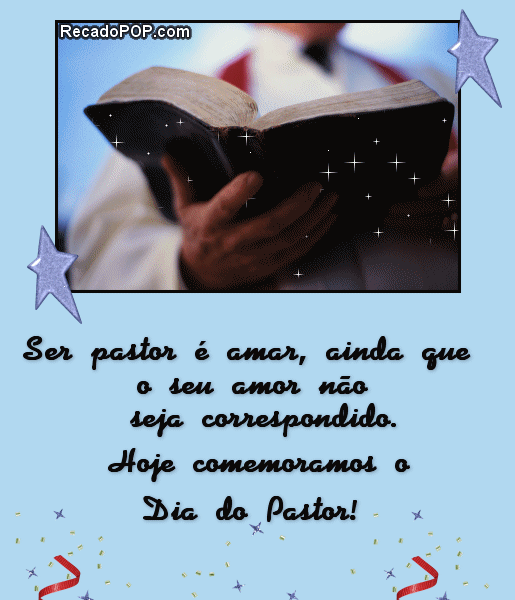 Mensagem dia do pastor - Imagui