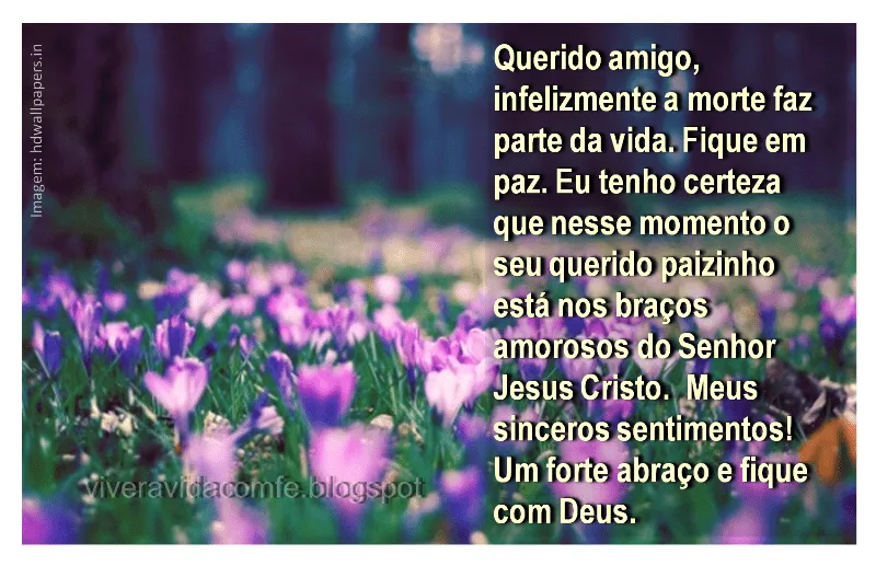 Mensagens de Fé da Palavra de Deus: Mensagem de conforto para um ...
