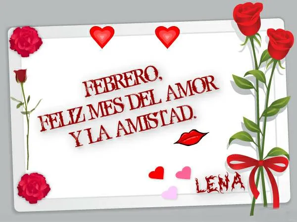 Imagen febrero mes del amor y la amistad - Imagui