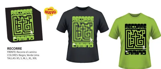Mensajes de Altura: camiseta "Recorre el camino" Mensajes de Altura: camiseta "Recorre el camino"
