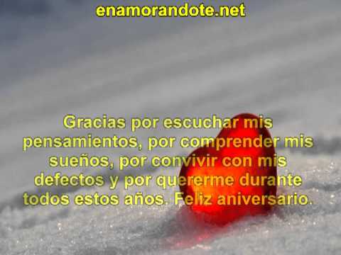 MENSAJES DE AMOR POR ANIVERSARIO. - YouTube