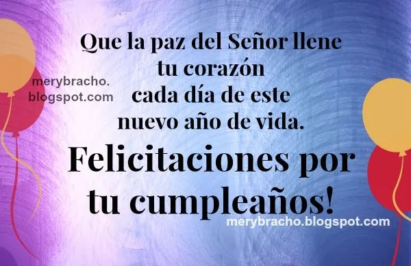 Mensajes Cristianos Feliz Cumpleaños para amigos con lindas ...