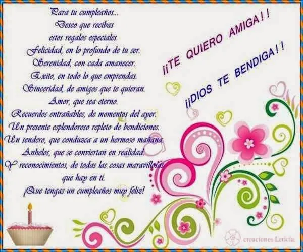 Mensajes de cumpleaños para mi mejor amiga ~ Frases de cumpleaños