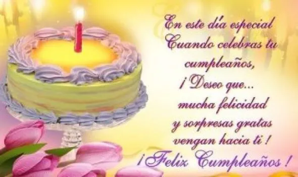 Mensajes de feliz cumpleaños ~ Frases de cumpleaños