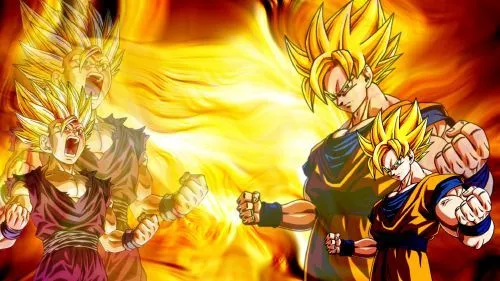 Imagenes de fondo de pantalla con movimiento de goku - Imagui