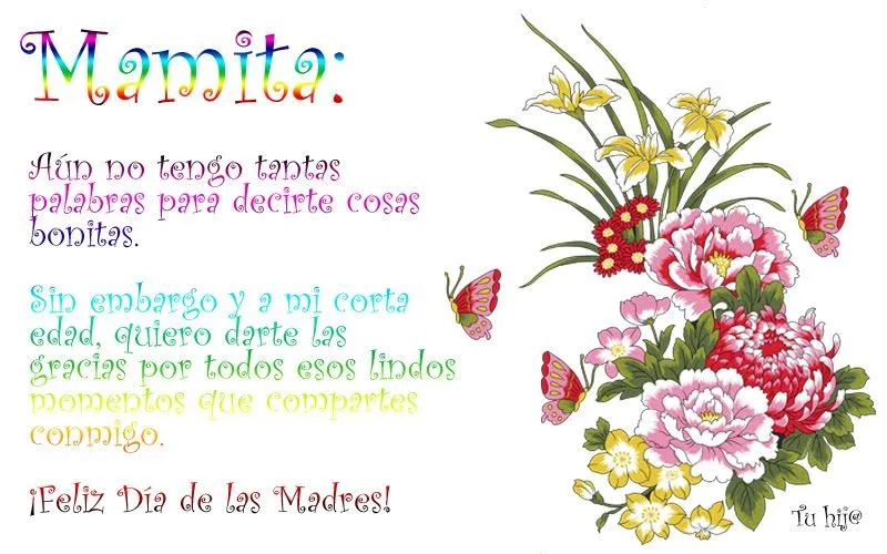 Mensaje de un hijo o hija para su mamá (10 de mayo) | Banco de ... Mensaje de un hijo o hija para su mamá (10 de mayo) | Banco de ...