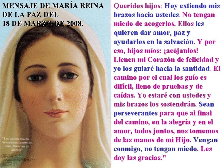 Mensajes de Medjugorge | Oremosconmaria's Blog