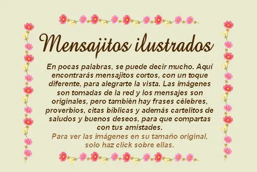 MENSAJITOS ILUSTRADOS