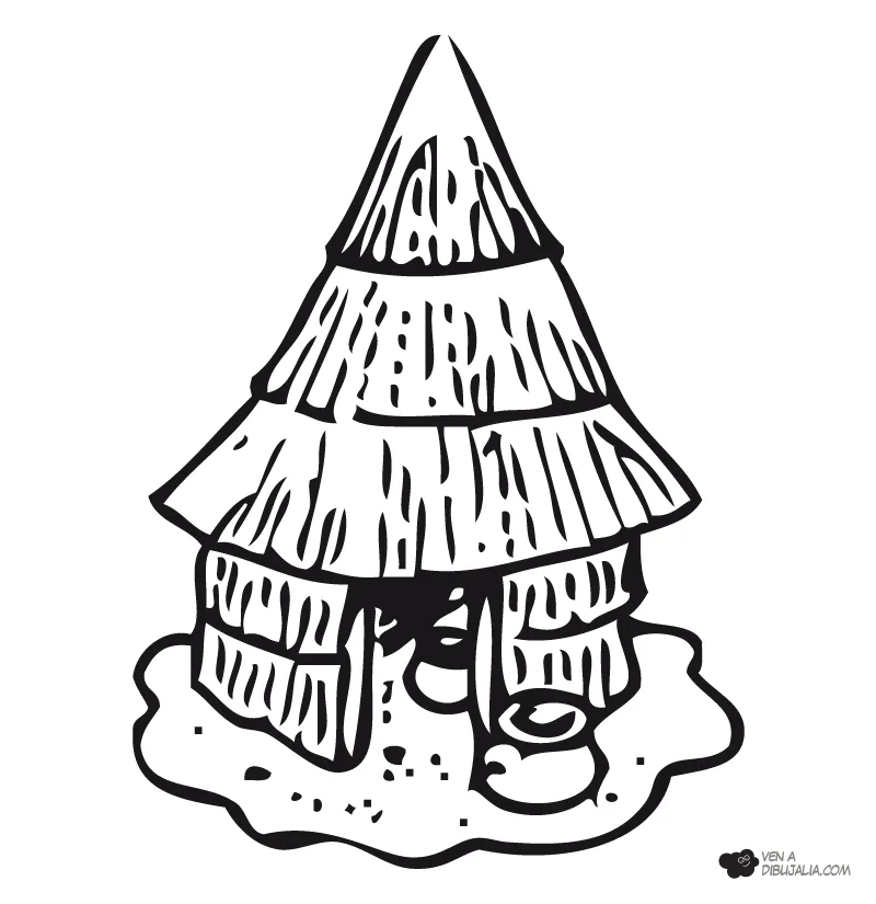 Dibujos de chozas indígenas para colorear - Imagui Dibujos de chozas indígenas para colorear - Imagui