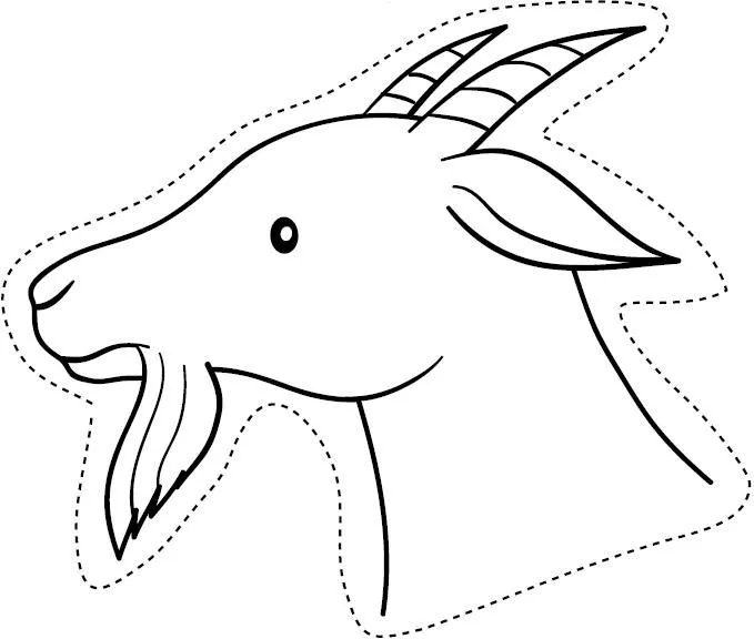 Antifaz de cabra - Imagui
