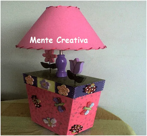Mente Creativa: LAMPARAS NIÑA EN COUNTRY