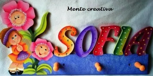 Mente Creativa: PERCHEROS NIÑA EN COUNTRY