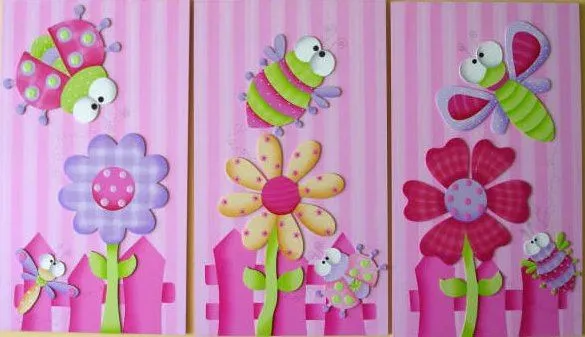 Mente Creativa: TRIPTICOS NIÑA EN COUNTRY