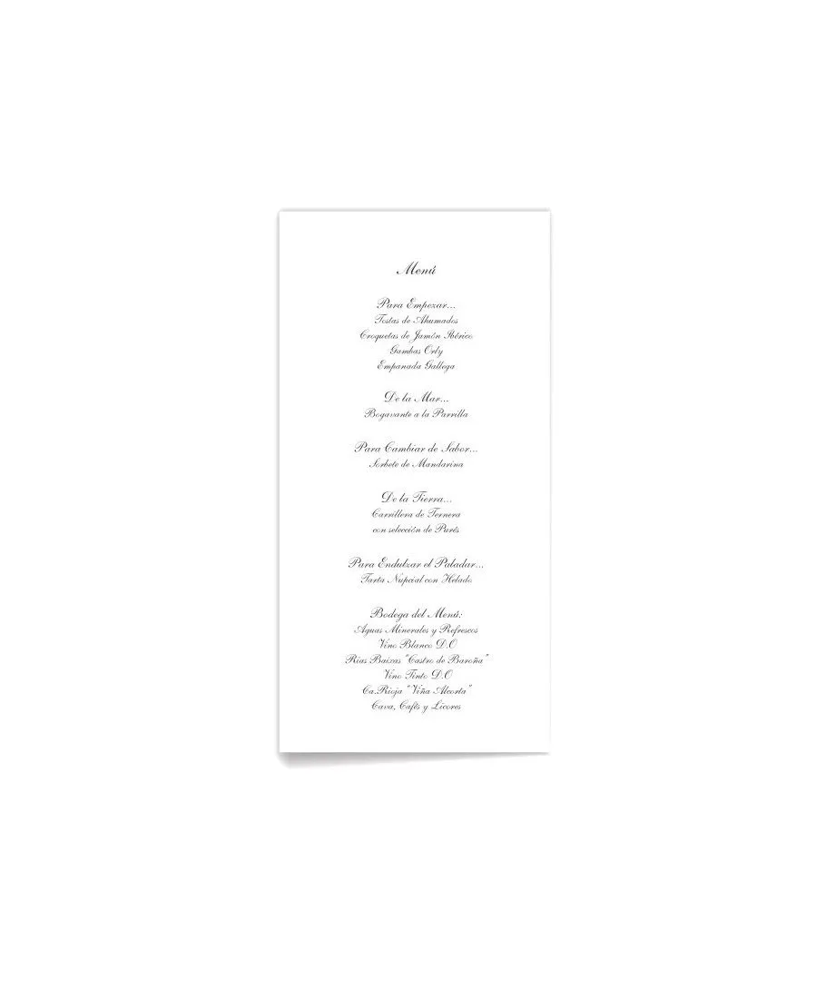 Menu boda para imprimir gratis - Imagui