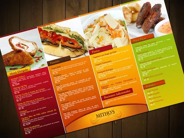 Menu Mitho's Restaurant by gustavitos on DeviantArt