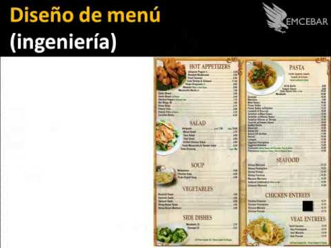 Como Hacer El Menu Para Un Restaurante - Curso Online - YouTube