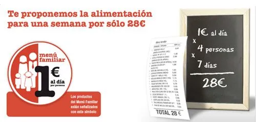 Menú semanal para 4 personas por 28 euros?
