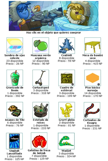 El Mercadillo en el Iglú ~ iNeovia, Ayuda en Neopets El Mercadillo en el Iglú ~ iNeovia, Ayuda en Neopets