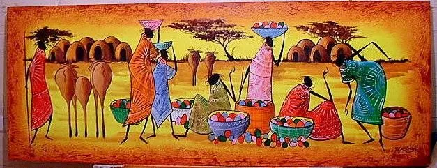 mercado africano J.R. Hellman - Artelista.