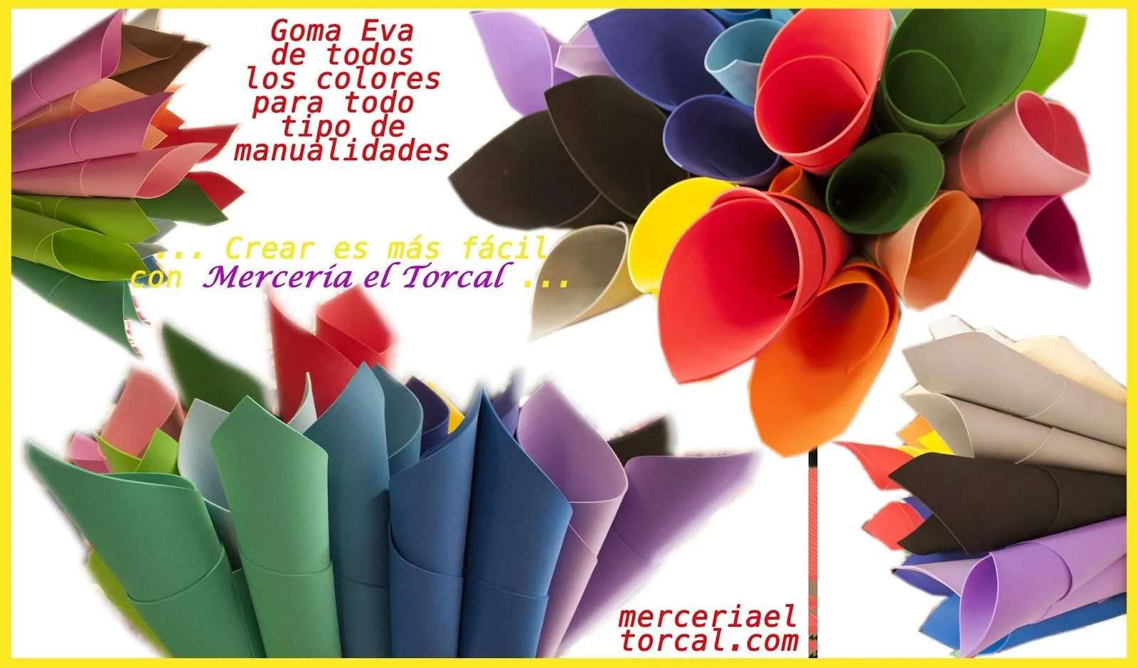 Merceria El Torcal: Goma eva de todos los colores!