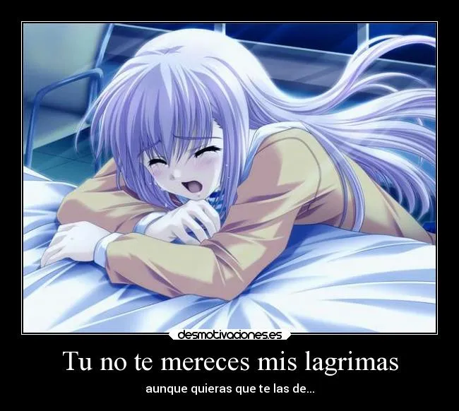 Imagenes de animes de tristeza con frases - Imagui