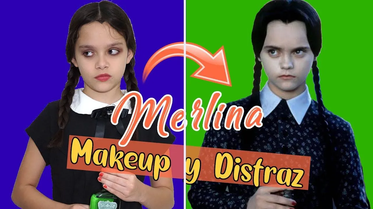 MERLINA MAQUILLAJE Y DISFRAZ PARA HALLOWEEN | LOS LOCOS ADDAMS - YouTube