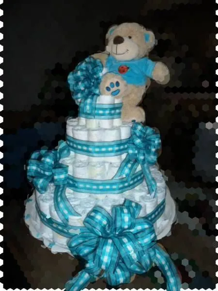 Como hacer pastel con pañales para baby shower - Imagui Como hacer pastel con pañales para baby shower - Imagui