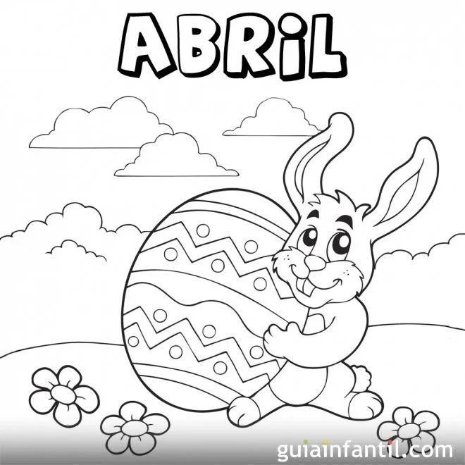 Mes de abril de 2015 para colorear - Calendario de 2015 para ...