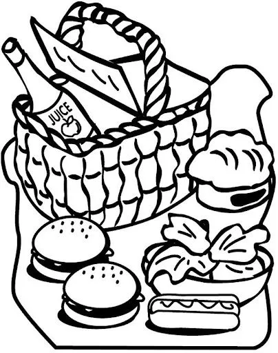 Mesa alimentos dibujos para colorear - Imagui Mesa alimentos dibujos para colorear - Imagui