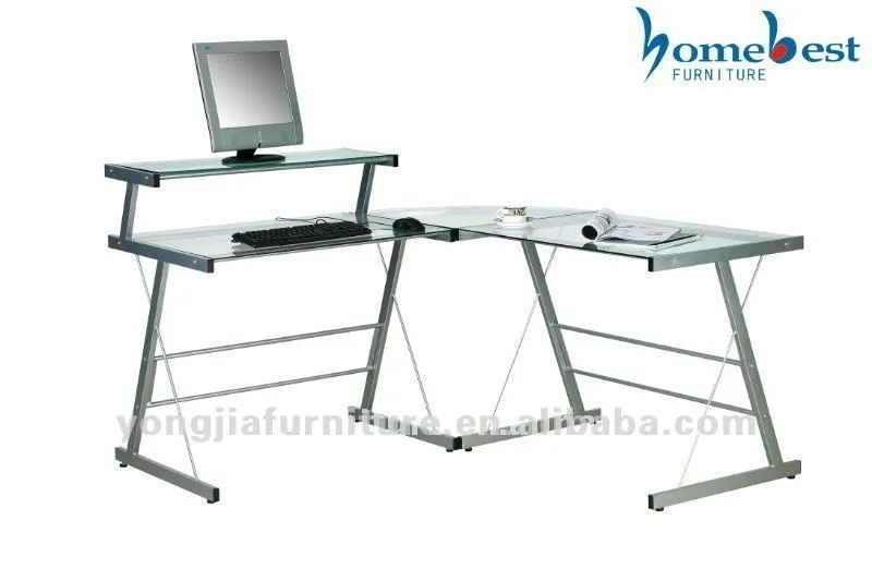 Mesa para computadora de vidrio - Imagui