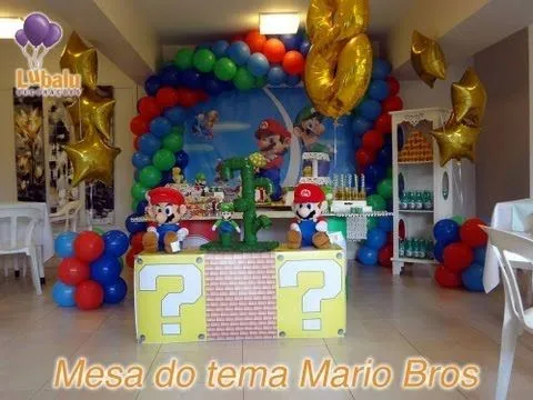 Mesa decorativa Tema Mario Bros - YouTube
