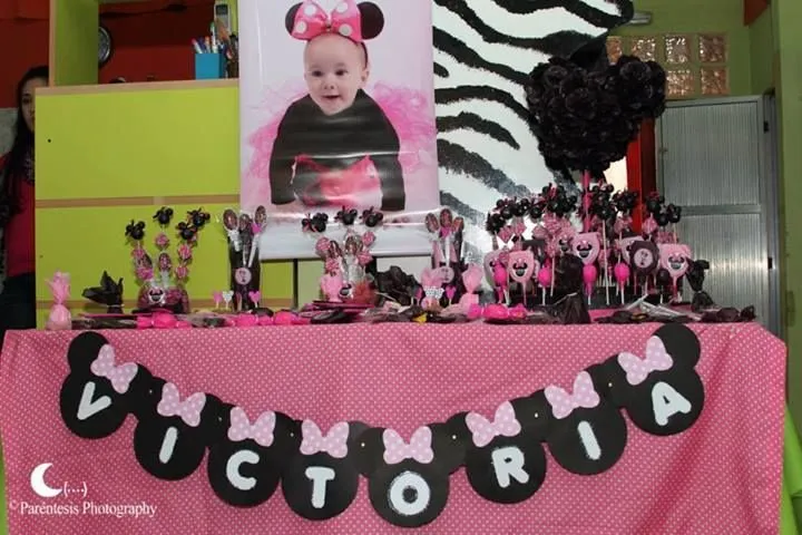 mesa dulce de minnie, primer año de mi hija | Proyectos que ...