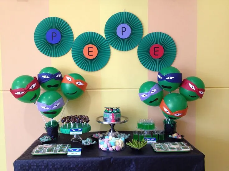 Mesa Dulce de las Tortugas Ninja - Ninja Turtles Sweet Table ... Mesa Dulce de las Tortugas Ninja - Ninja Turtles Sweet Table ...