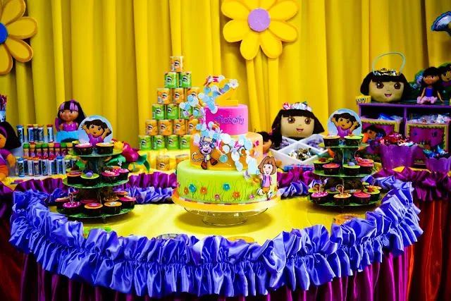 Mesa de dulces de Dora la Exploradora - Imagui